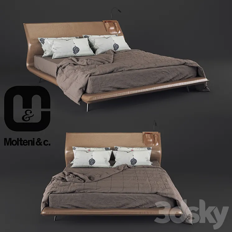 Bed Molteni&C Night&Day 3DS Max