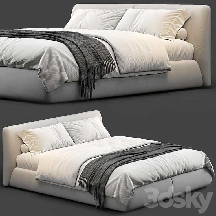 Bed one mebel Nuvo 3DS Max