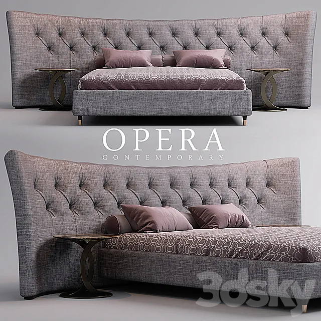 Bed opera BUTTERFLY 3DSMax File