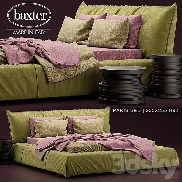 Bed PARIS BED baxter 3DSMax File