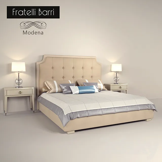 Bed pedestal Fratelli Barri Modena 3DSMax File
