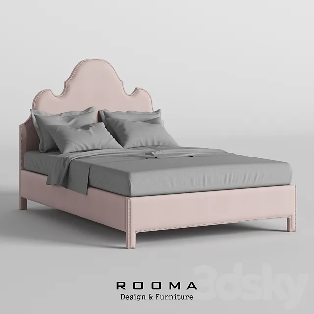 Bed Poline Rooma Design 3ds Max