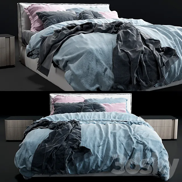 Bed Powell Bed.94 Minotti 3DSMax File