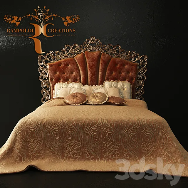 Bed RAMPOLDI 3DS Max Model