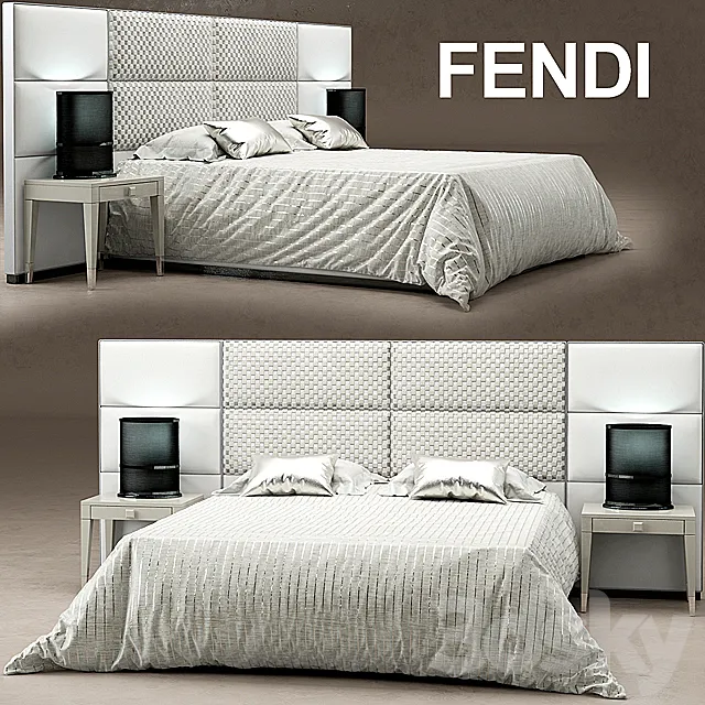 Bed Regent bed Fendi Casa 3DSMax File