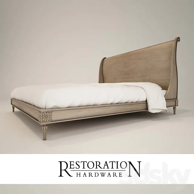 bed restoration hardware 3DSMax File