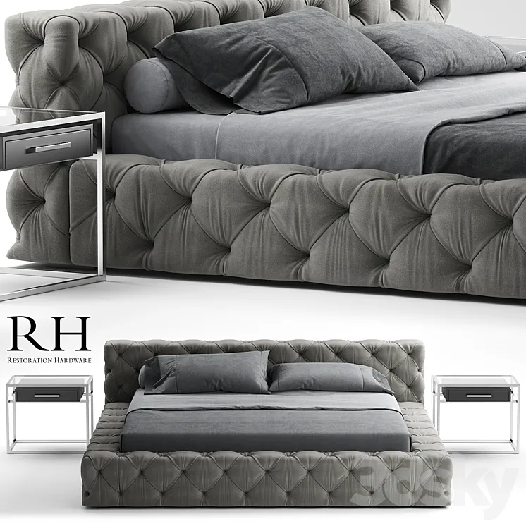 Bed rh soho bed 3DS Max