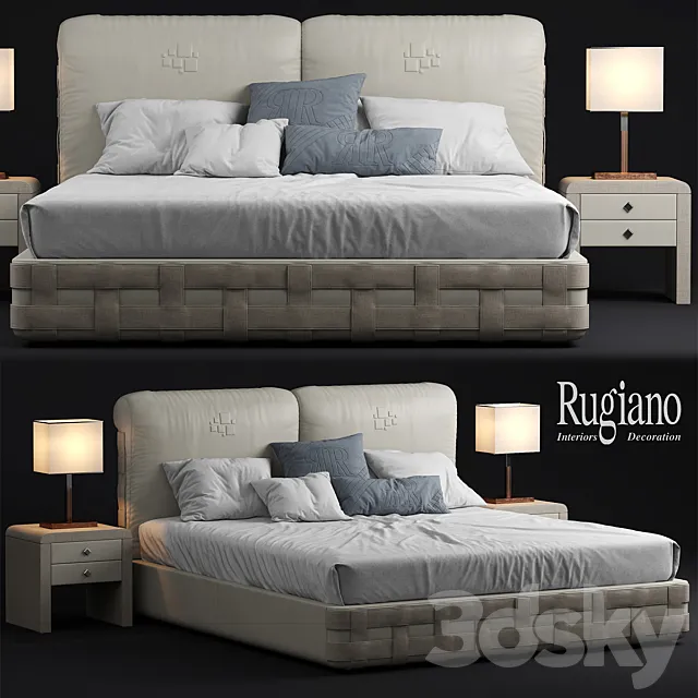 Bed rugiano braid bed 3ds Max