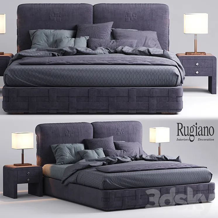 Bed rugiano braid bed 3DS Max