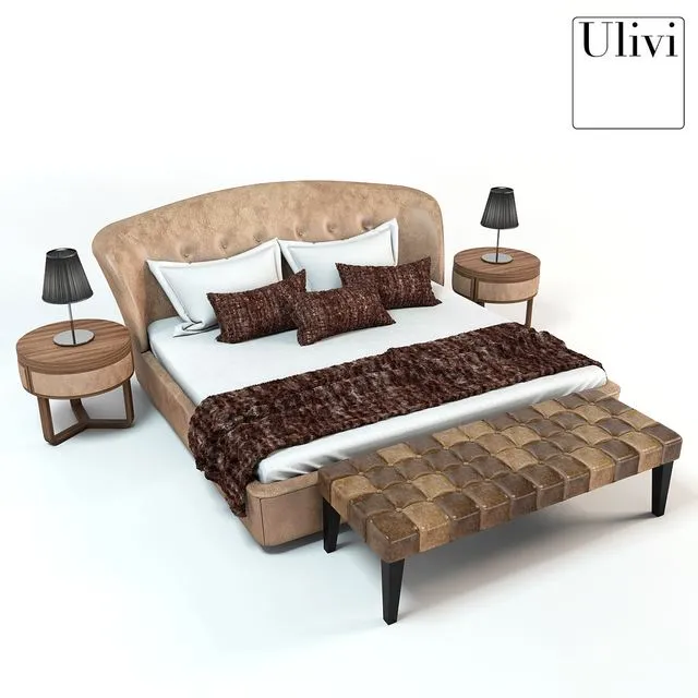 Bed Sally Ulivi 3dsMax Model