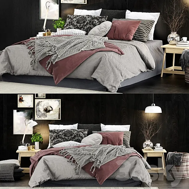 Bed set 1 3DSMax File