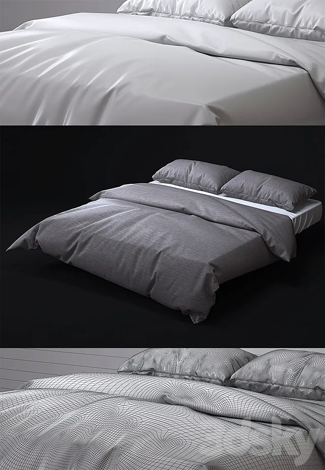 Bed set 3DSMax File