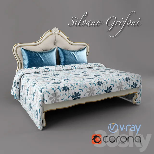 Bed Silvano Grifoni 3DS Max Model