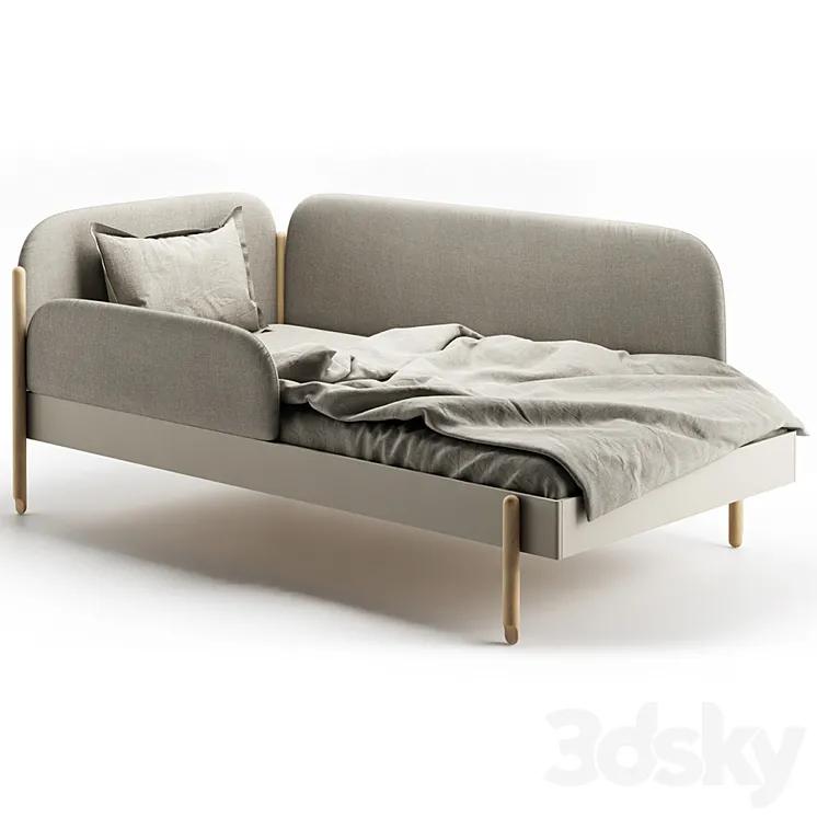 Bed single 3DS Max