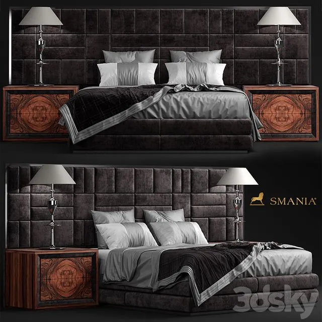 Bed smania Caesar Train 3dsMax Model
