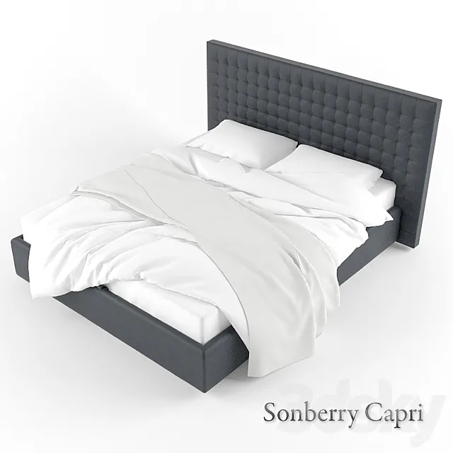 Bed Soberry Capri 3DS Max Model