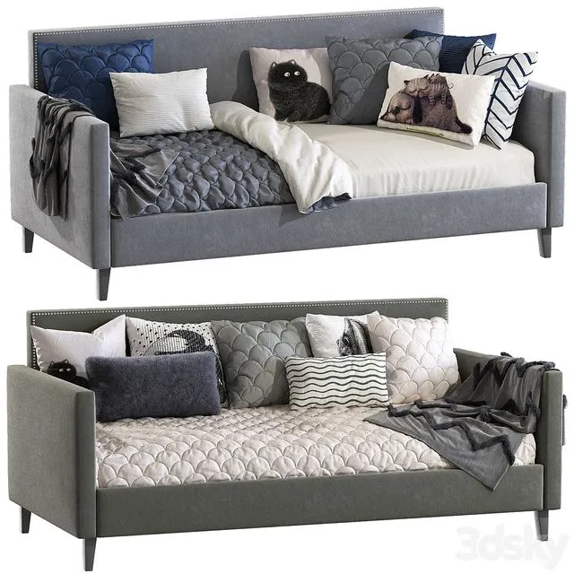 Bed-sofa Guizar Back Twin Daybed 3dsMax Model