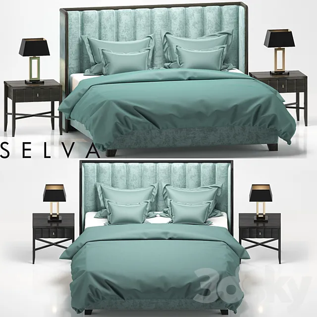 Bed TRUST Selva Philipp LETTI E COMODINI 3DSMax File