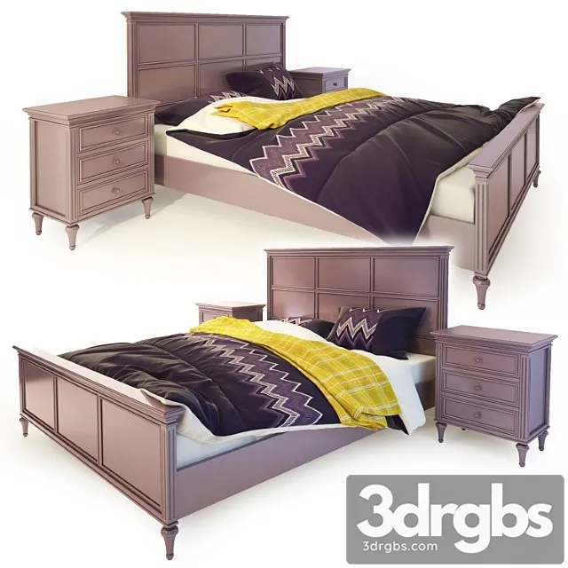Bed Two Bedroom Purple Riverdi The Veri 3dsmax Download