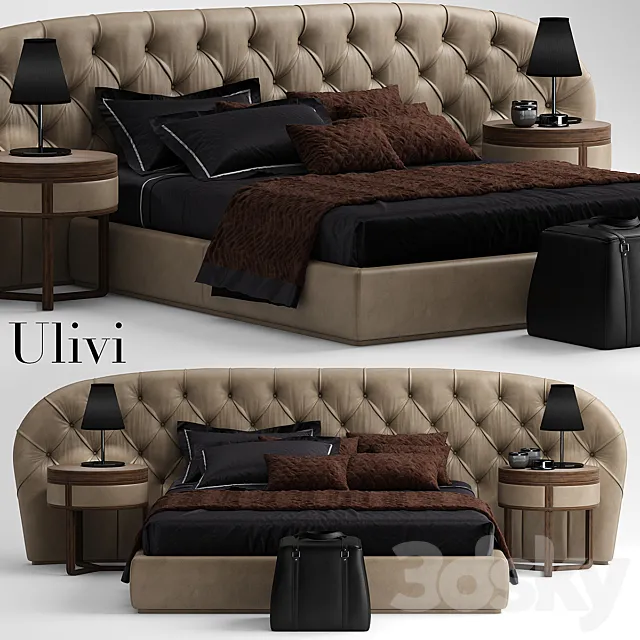 Bed ulivi MILADY 3DSMax File