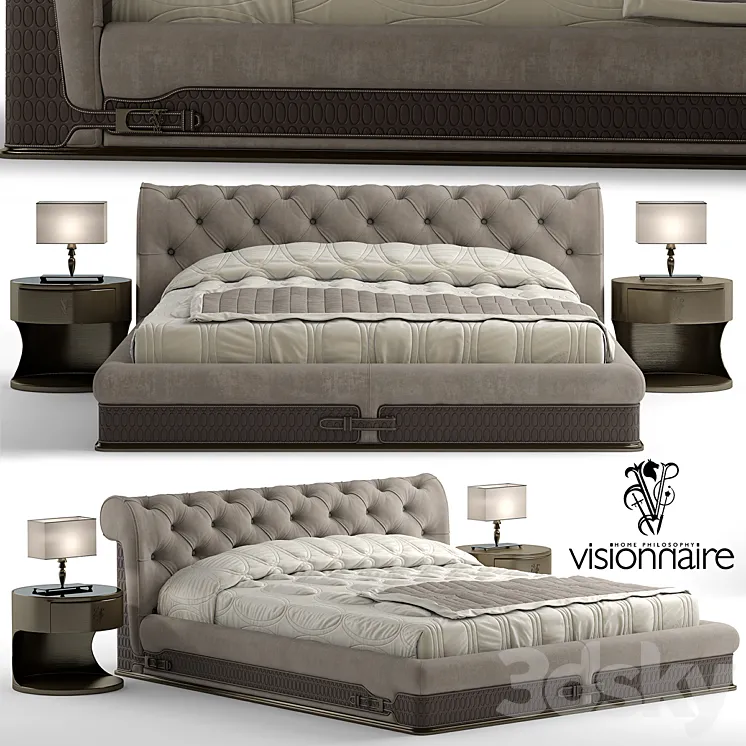 Bed visionnaire chester laurence 3DS Max