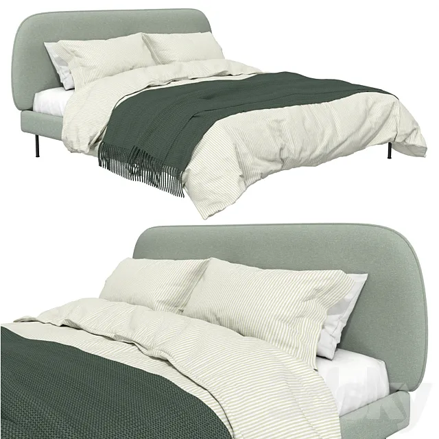 Bed Wadheim Ikea _ Upholstered Bed Vadheim Ikea 3ds Max