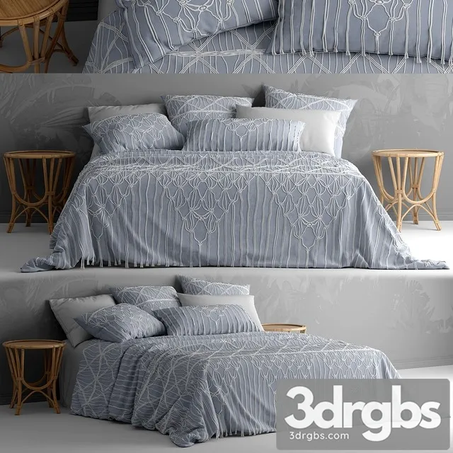 Bed with Bedding Adairs Australia 3dsmax Download
