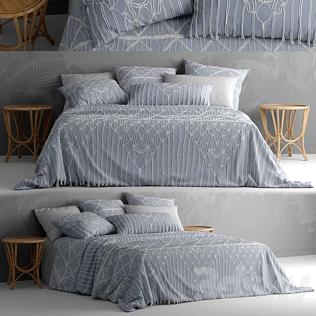 Bed with bedding adairs australia 3DSMax File