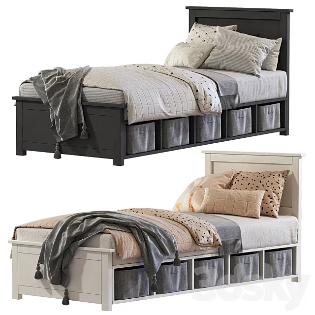 Bed with drawers from IKEA 2 3ds Max