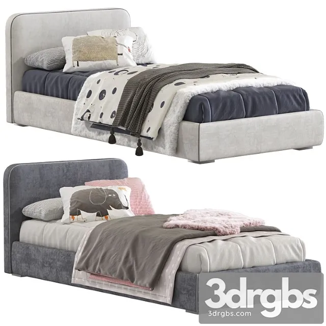 Bed with upholstered headboard 242