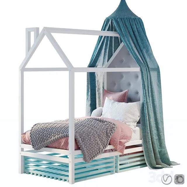 Bed_house_set_02 3dsMax Model