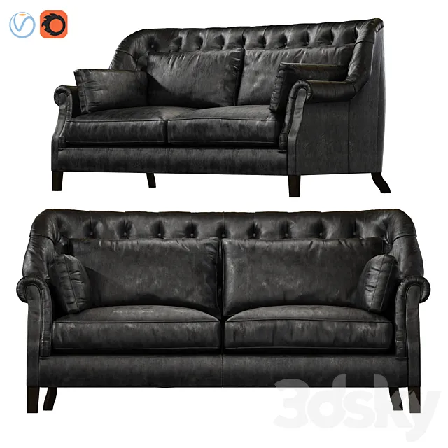Bedford 2 Seater Timothy Oulton 3ds Max