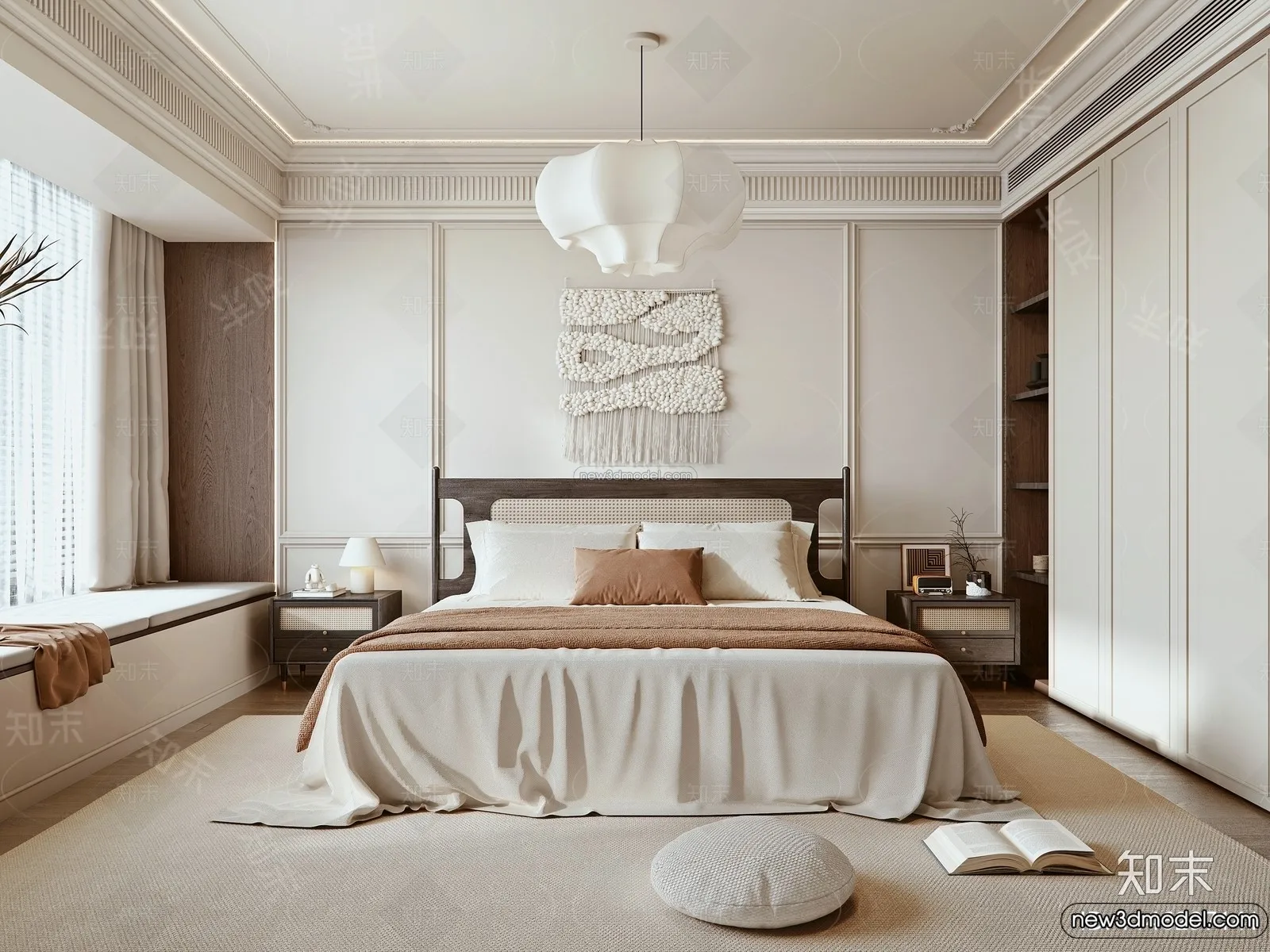 Bedroom – 3D Interior Scene – French Style – 021