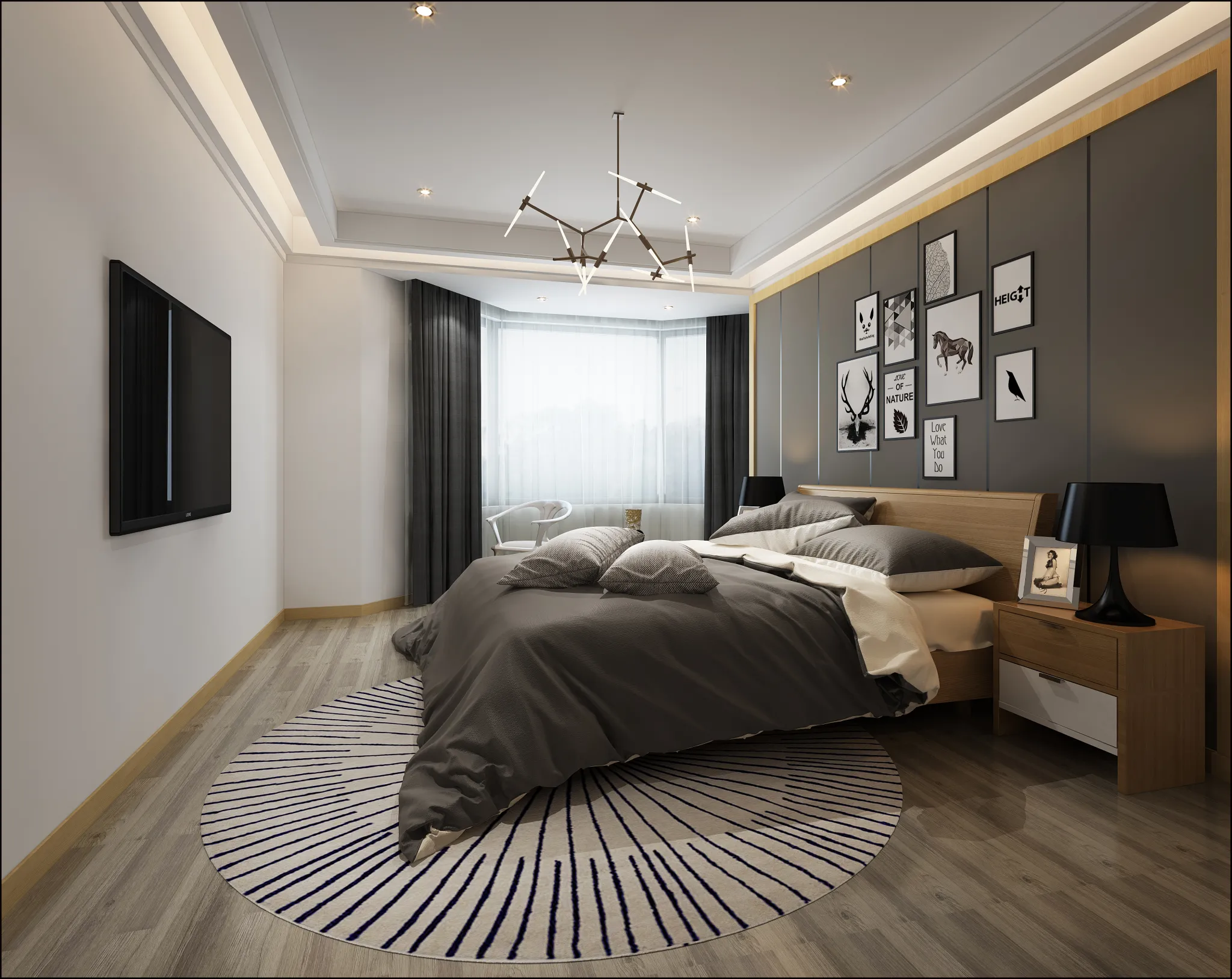 Bedroom 3D Interior Scene – Japanese Style – 018