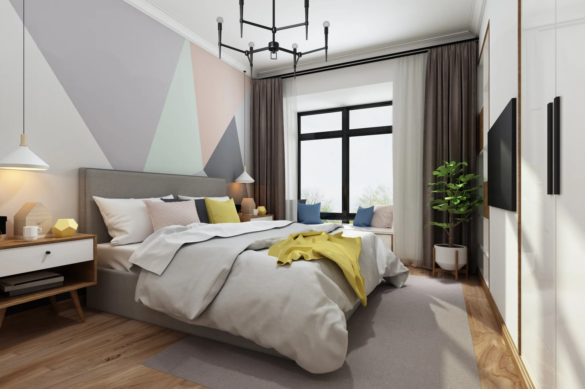 Bedroom 3D Interior Scene – Japanese Style – 020