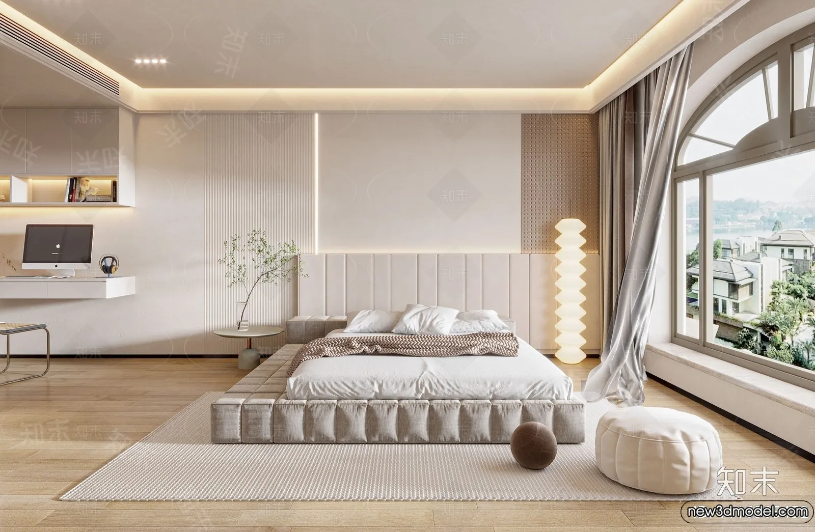 Bedroom – 3D Interior Scenes – Modern Style – 3D Models – 013