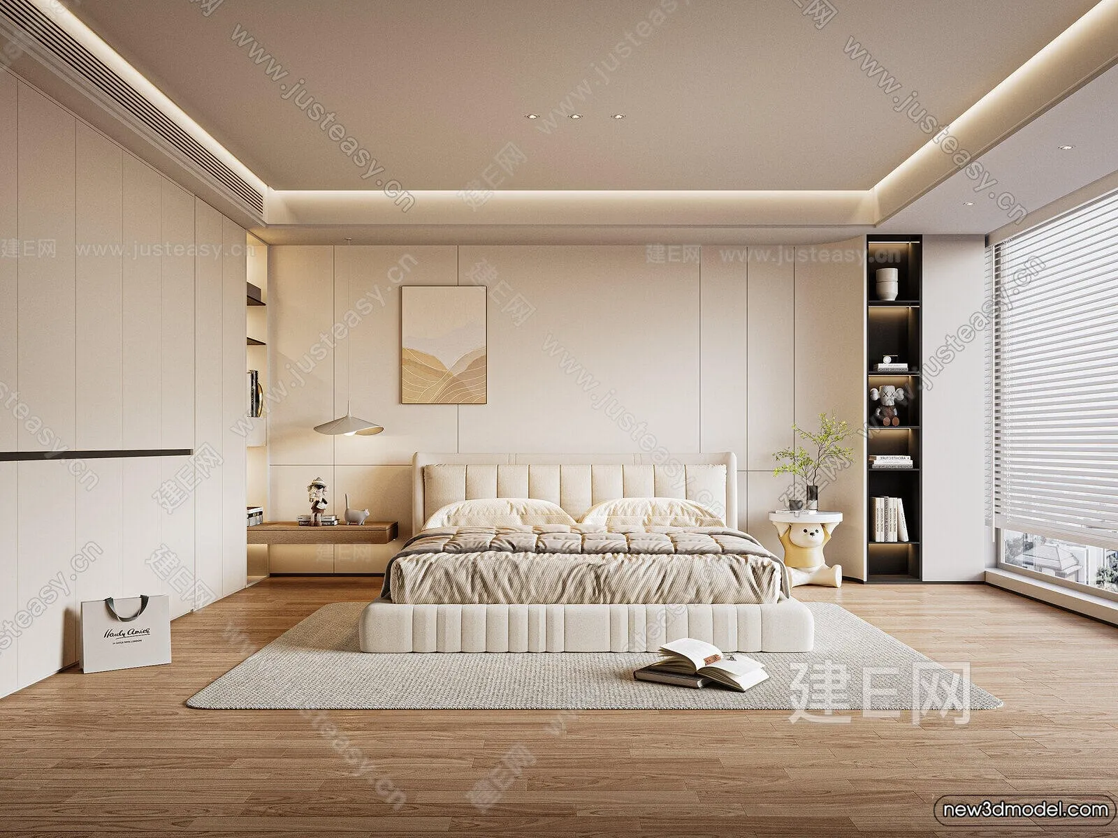 Bedroom – 3D Interior Scenes – Modern Style – 3D Models – 062