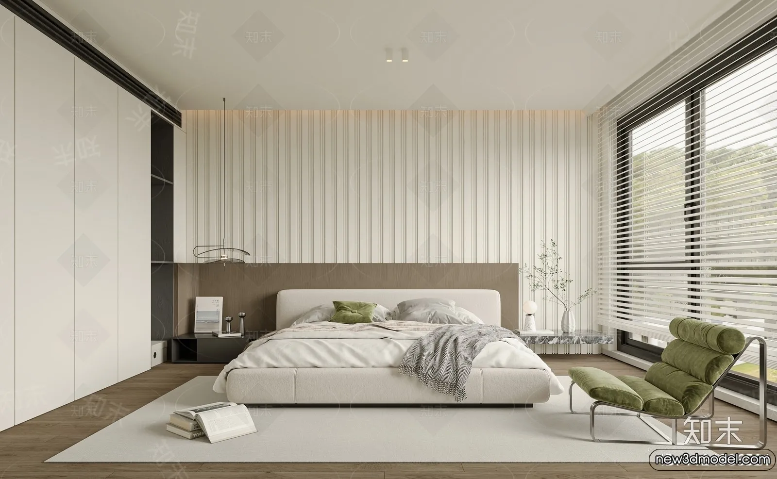 Bedroom – 3D Interior Scenes – Modern Style – 3D Models – 067