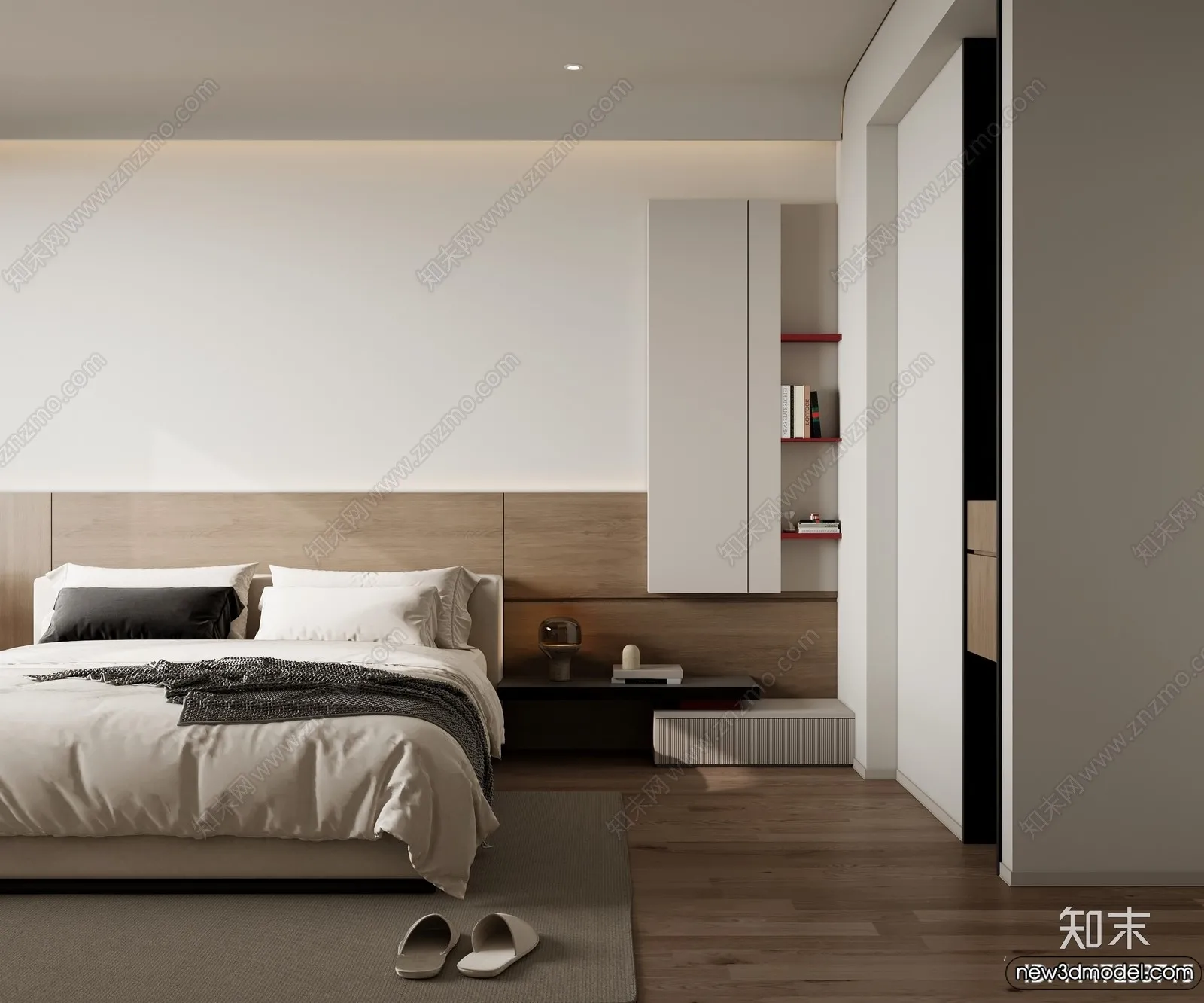 Bedroom – 3D Interior Scenes – Modern Style – 3D Models – 088