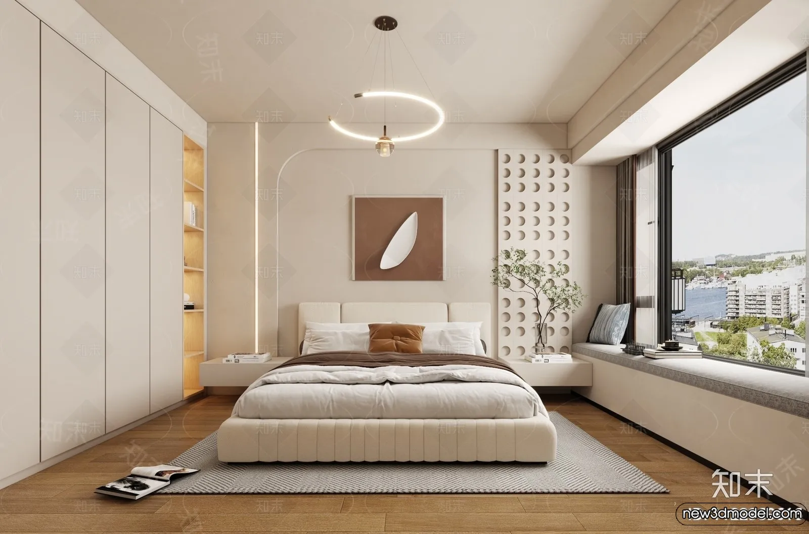 Bedroom – 3D Interior Scenes – Modern Style – 3D Models – 105