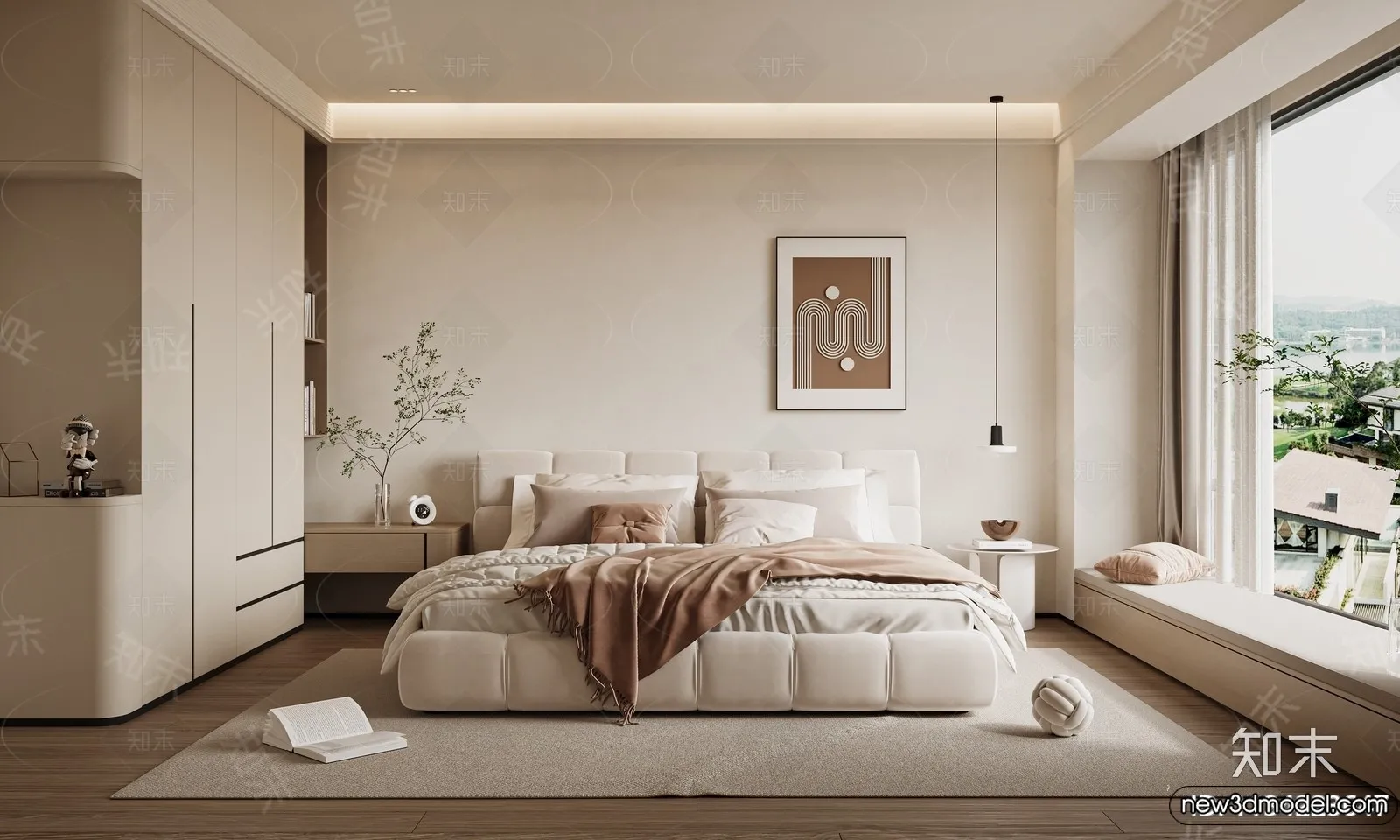 Bedroom – 3D Interior Scenes – Modern Style – 3D Models – 116