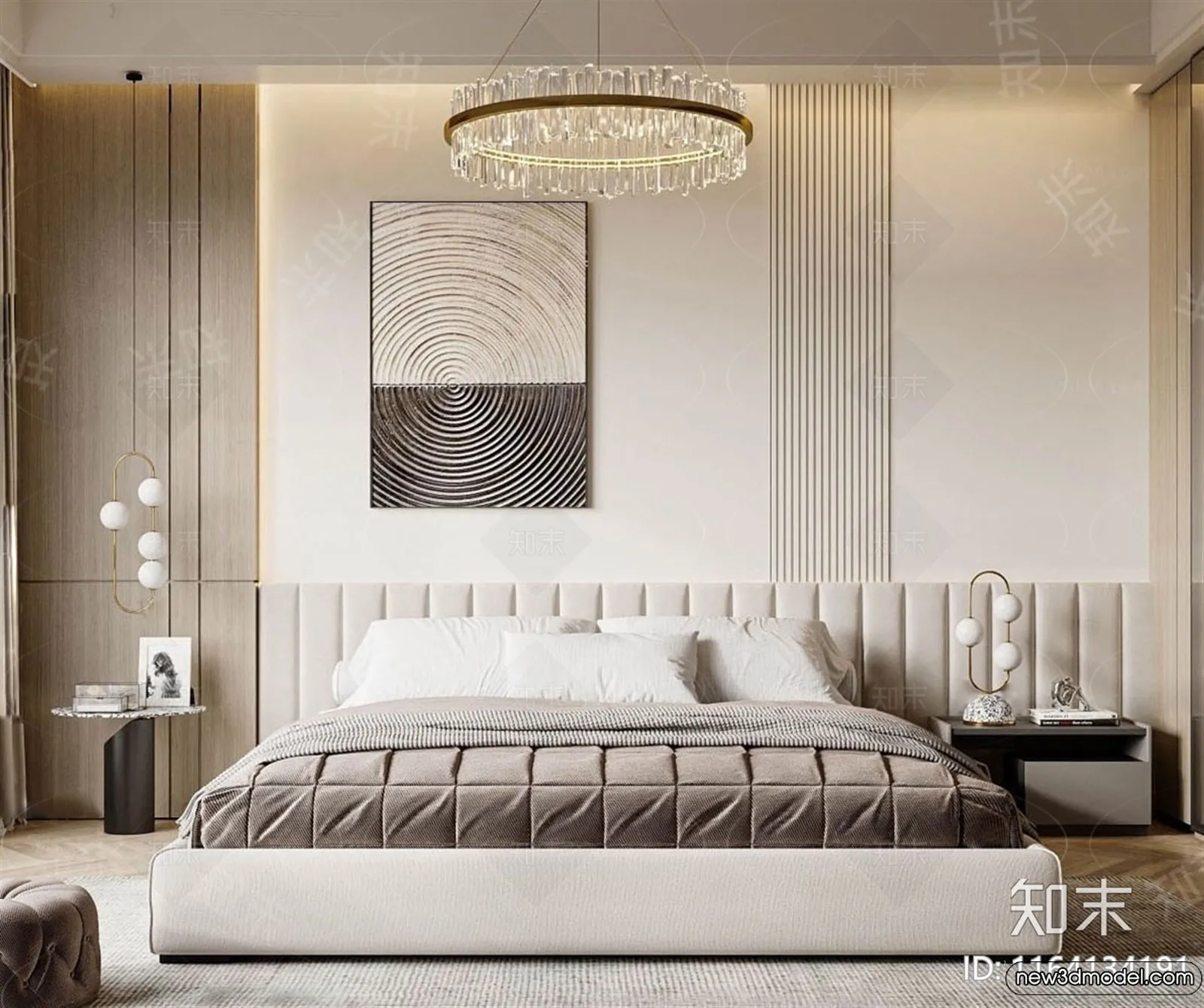 Bedroom – 3D Interior Scenes – Modern Style – 3D Models – 139