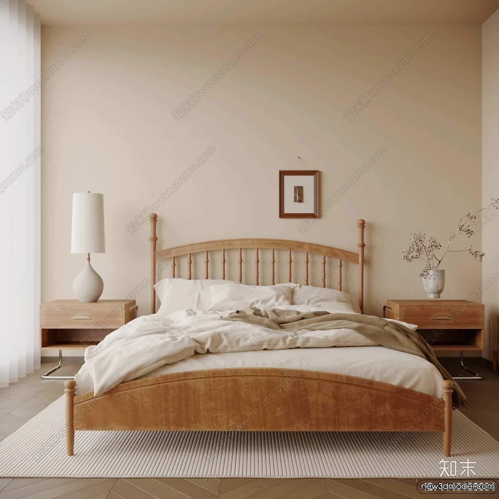 Bedroom – 3D Interior Scenes – Modern Style – 3D Models – 185