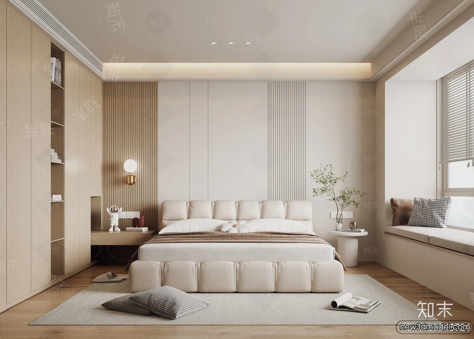 Bedroom – 3D Interior Scenes – Modern Style – 3D Models – 204