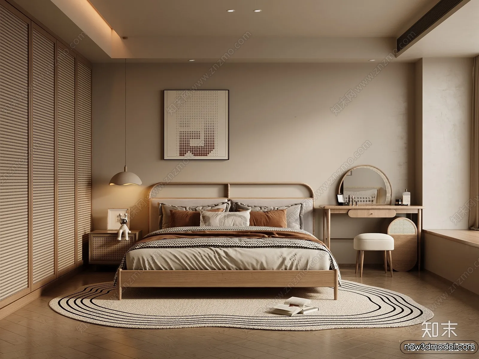 Bedroom – 3D Interior Scenes – Modern Style – 3D Models – 210