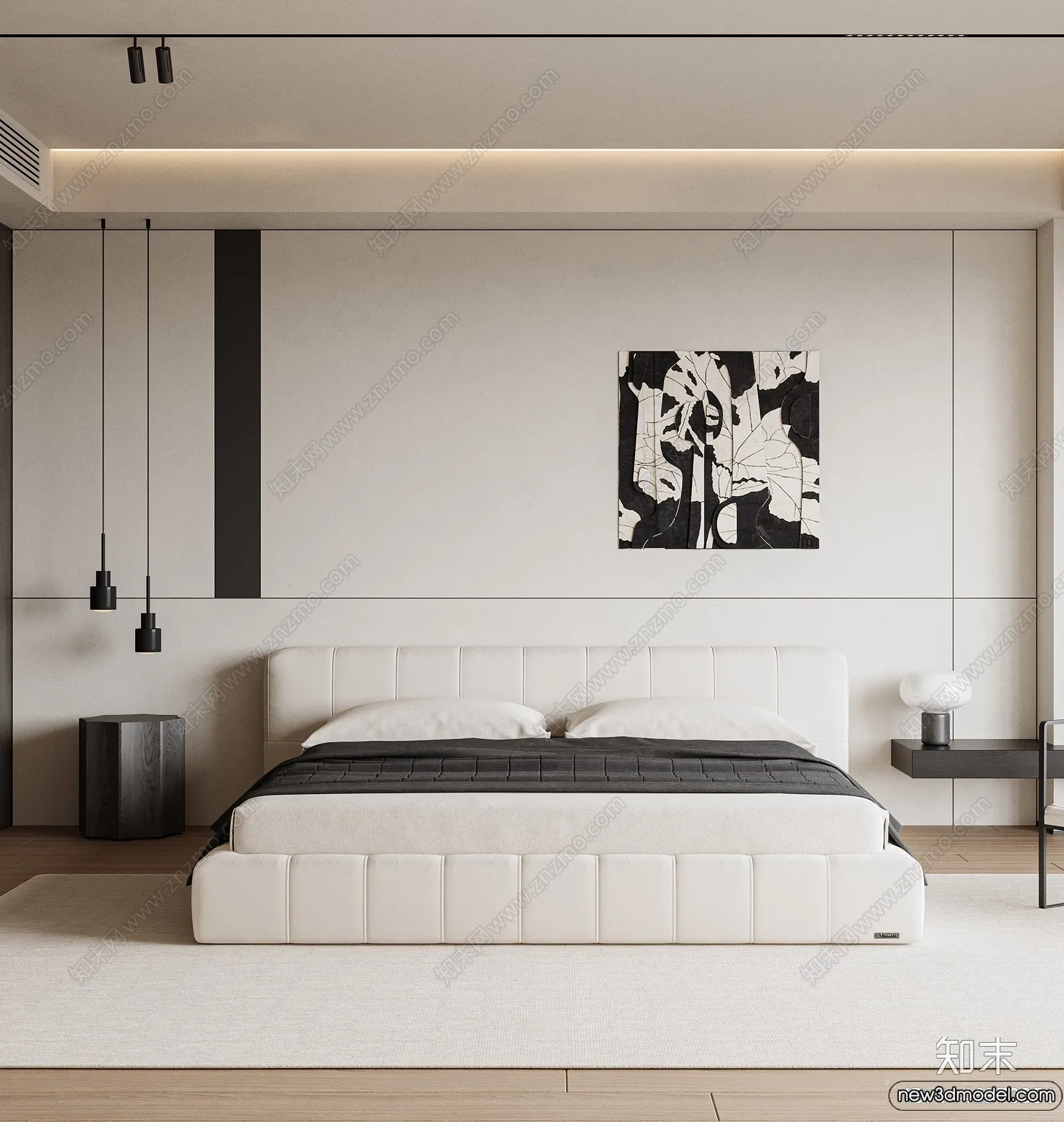 Bedroom – 3D Interior Scenes – Modern Style – 3D Models – 212