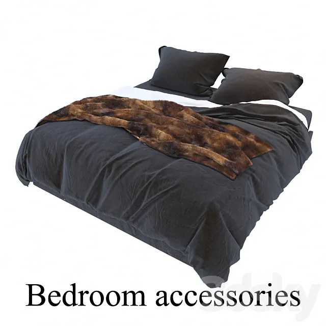 Bedroom accessories 3DSMax File