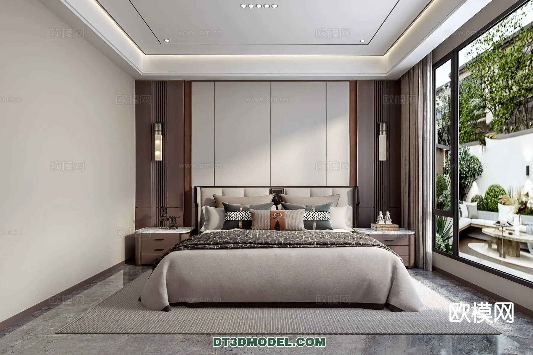 BEDROOM – CHINESE STYLE – 3D Model For Interior Design – 650