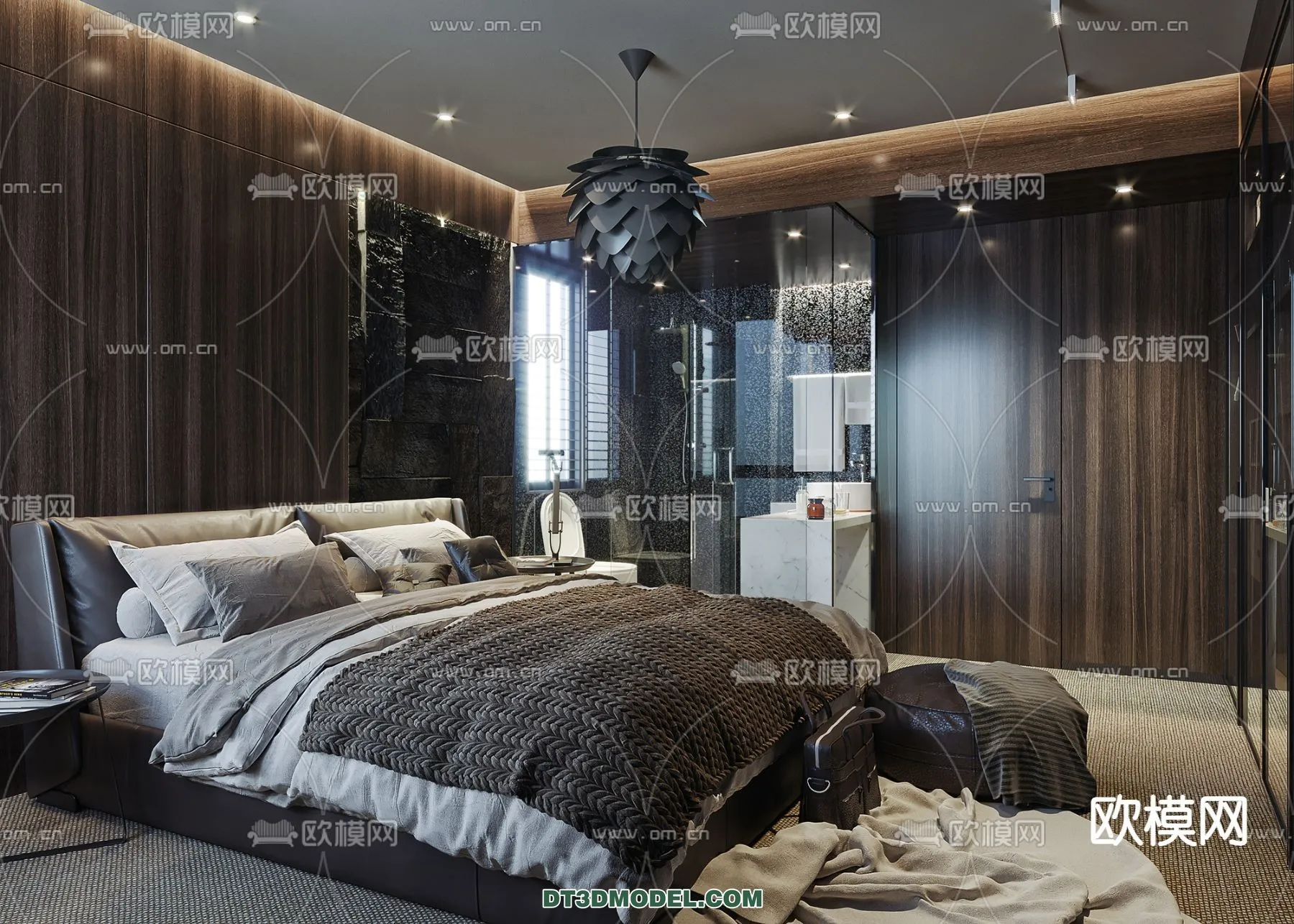 Bedroom For Hotel – 3D Scene – Interior Design – 009