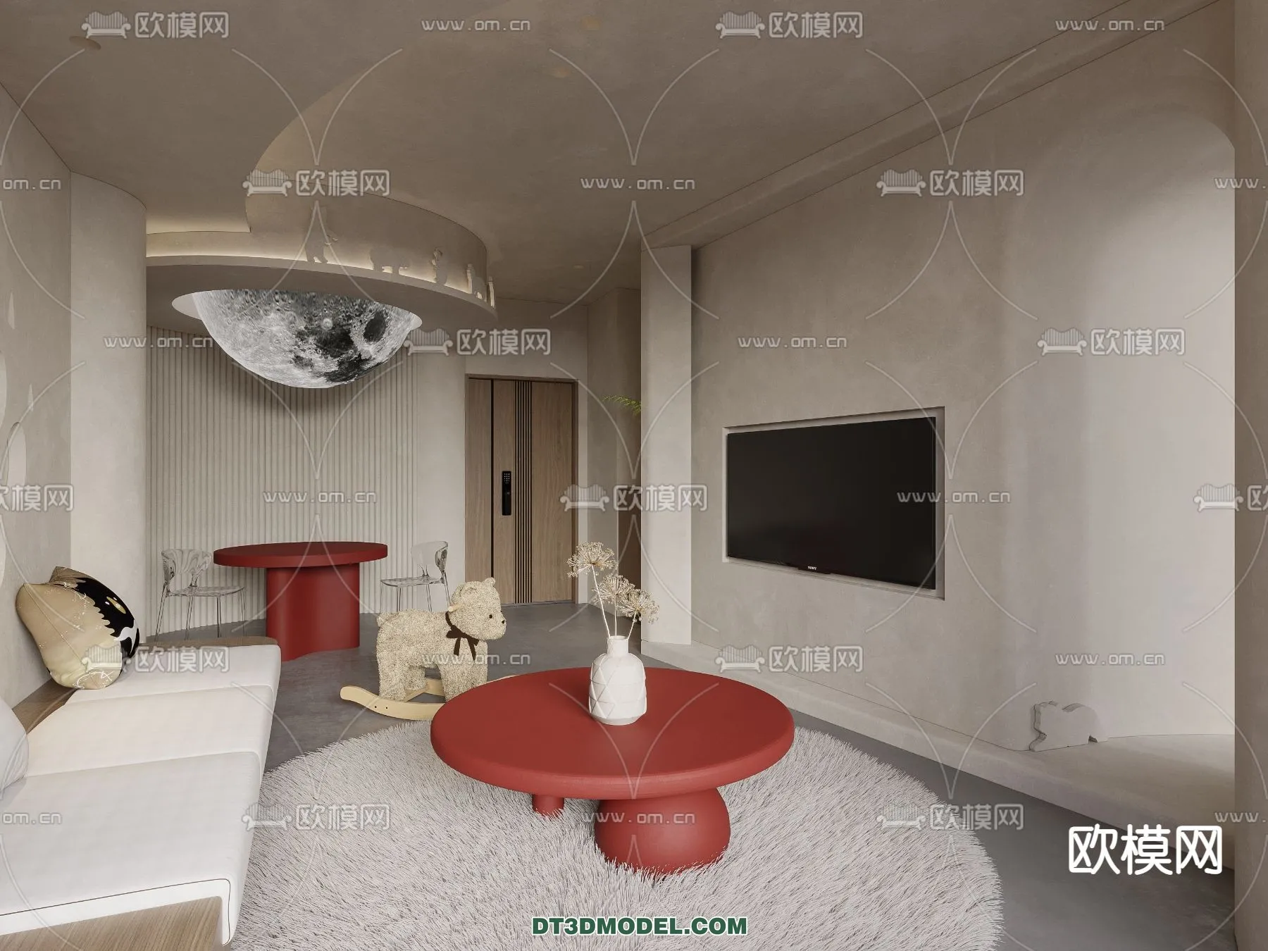 Bedroom For Hotel – 3D Scene – Interior Design – 033